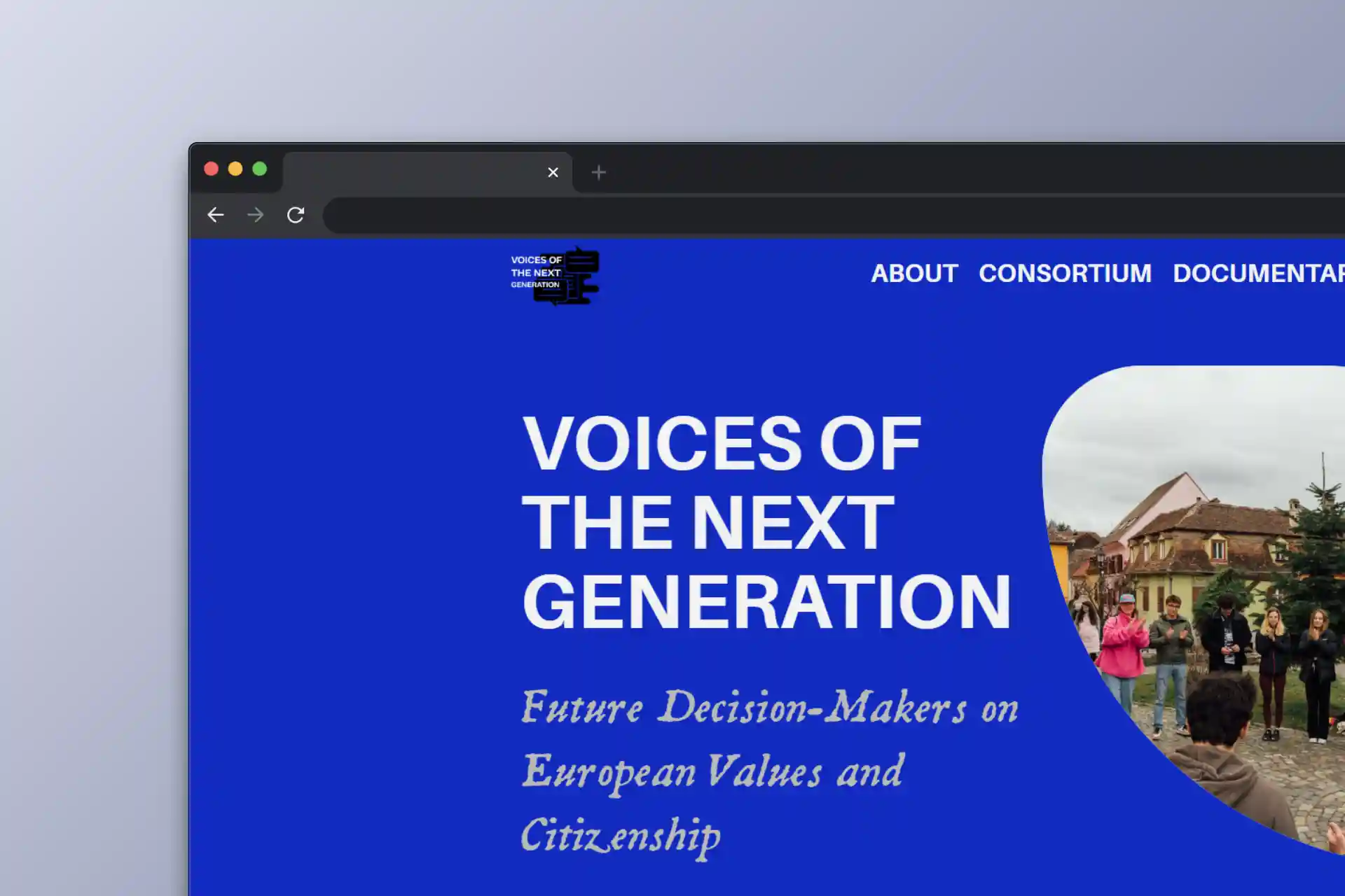 Voices of the Next Generation website